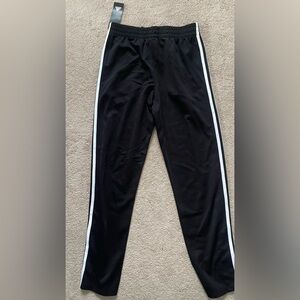NWT Adidas Black Sweatpants with White Stripes